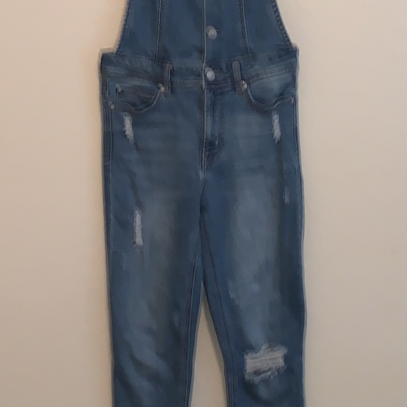 SKY & SPARROW SIZE SMALL VERY CUTE WORN LOOK OVERALLS - Picture 3 of 9